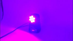 SHEHDS 7LED 12W RGBW Moving Head Light Wash Lighting for DJ Equipment Night Club Show Disco Ball Dancing Stage Lights Original