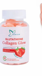 NATURE GLOW Collagen Glow Glutathione Skin Anti-Aging With Collagen Vitamin 60 Gummies