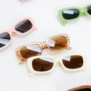 Childrens advanced sense sunglasses 2-8 years old concave UV protection rectangular cute childrens sunglasses