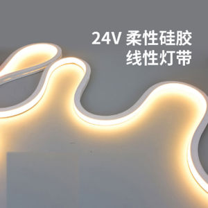สายไฟยืดหยุ่นแบบยืดได้ LED ยางซิลิโคนน้ำหนักเบา 24V ไฟต่ำแบบกันน้ำสำหรับใช้ในร่มและกลางแจ้ง
