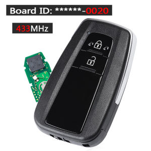 KEYECU Board ID: 0010 0020 / 0440 FCC ID: B2T2K2R 433MH 8A Chip for Toyota RAV4 Avalon Highlander 2019-2023 Smart Remote Key Fob