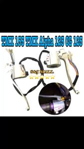TMX Motorcycle Alloy Silver Handlebars Switch Set Left Right For TMX 155 TMX  Alpha 125  CG 125