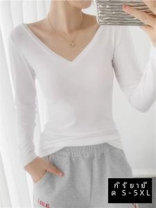 เสื้อยืดแขนยาวคอวีเปิดหลังเซ็กซี่สำหรับผู้หญิง ชุดโยคะฟิตเนส ทรงเข้ารูป ฤดูใบไม้ผลิและฤดูใบไม้ร่วง เส้นใยโมดอล ยางยืด