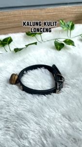 Hugopet Kalung Kucing Anjing Kulit Dengan Lonceng Kalung Collar Anjing Kucing Pet Collar Kalung Lonceng Anjing Kucing Kulit