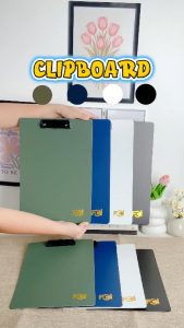 FCI Clip Board Double Clip (FC & A4) – Durable Writing Board with Double Metal Clips | 4 Colors Available Durable and lightweight construction for everyday school office and professional use
