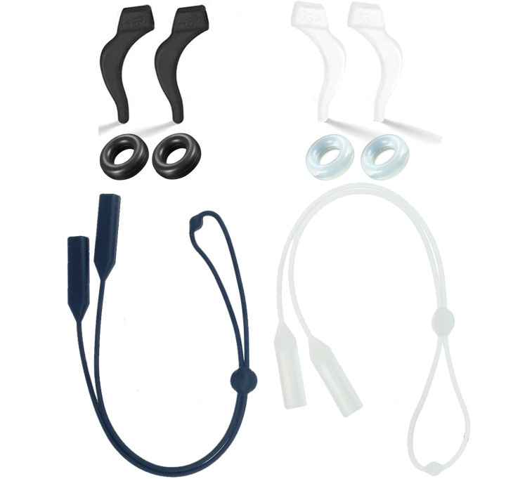 【5paris】Silicone Glasses Straps with Ear Grip Hooks, Adjustable Anti ...