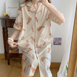 Cooling Sensation Modal Maternity Nightgown Breastfeeding Thin Summer Short Sleeve Loose Fit Pure Color Home Dress for Pregnant Women