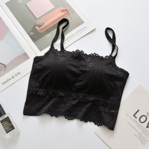 Summer Thin Lace Strap Vest Prevent Exposure Beautiful Back Pad Wrap Chest Underwear Cover Girl Youth Pure Color Slim Fit