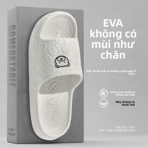 MONLEYTA | Dép đi trong nhà ngoài trời mùa hè chống trượt kháng khuẩn đế EVA thoải mái thoáng khí cho nam và nữ