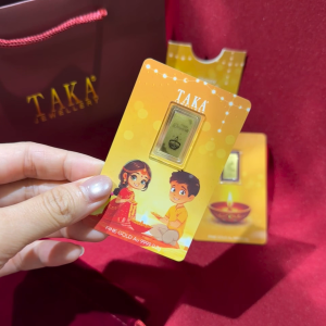 TAKA Jewellery Deepavali Edition – 0.2g 999.9 Pure Gold Bar