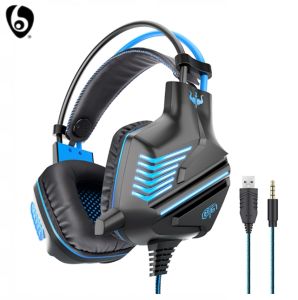 OVLENG GT61 360° Stereo Sound Wired Gaming Luminous Headphones with Rotatable Microphone