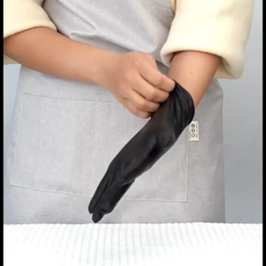 (ยกลัง1000ชิ้น) ถุงมือไนไตร ไม่มีแป้ง แบบใช้แล้วทิ้ง มาตรฐานFood Grade 100ชิ้น/กล่อง