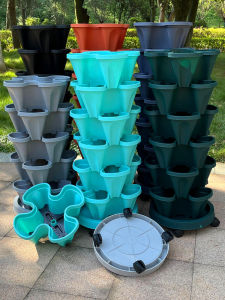 3D Multi-layer Strawberry Planting Flower Pots Indoor Home Vegetable Gardening Planter Baskets Balcony Vegetable Growing Pots