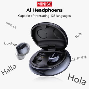 Miniso | MINISO MS216 TWS Wireless Earbuds Bluetooth 6.0 Headphones AI Translator Earbuds TWS in-Ear Wireless Earphones Ultra-Light