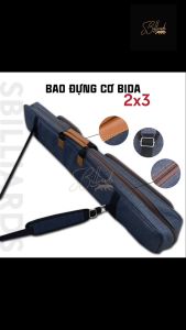 Bao đựng cơ bi-a Bao cơ bi-a 2x3 Bida bao đựng 2 gốc 3 ngọn - MẪU MỚI NHẤT 2024