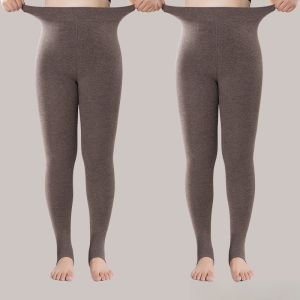 MiiOW | Thickened Fleece High Waist Womens Thermal Leggings Autumn Winter Plus Size Warm Cotton Pants Cat Person Base Layer Tights