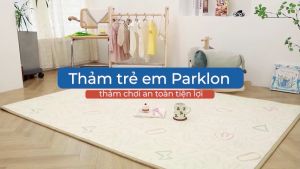Thảm Em Bé Parklon Họa Tiết Gấu Mini Cao Cấp Êm Ái Chống Sốc Chống Trượt Chính Hãng Hàn Quốc (190x130x1.2)cm