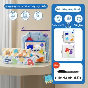 SHI YUE JIE JING | Túi Lưu Trữ Quần Áo Bé Ziplock