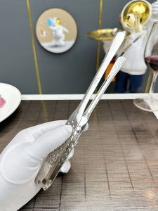 Stainless Steel Korean Style BBQ Clamp Anti-Scalding Specialized Food Clamp for Steak Buffet Small Clamp Kitchen Cooking Tools