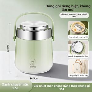 YONGLE | Hộp Cơm Inox Cách Nhiệt Hai Lớp