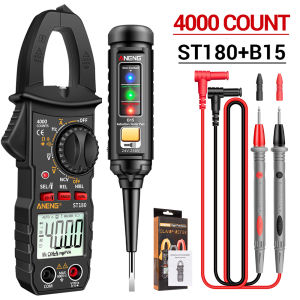 ANENG | ANENG ST180 Clamp Meter+B15 Intelligent Measuring Pen 4000 Counts High-Precision NCV Induction Electrician Maintenance Tool Set
