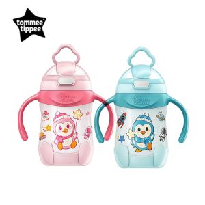 Tommee Tippee ขวดน้ำเด็กทารกเพนกวินกระบอกน้ำเก็บอุณหภูมิสแตนเลสสตีล300มล. (เก็บรักษาความร้อน10ชั่วโมง)