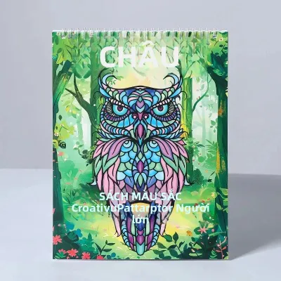 Sách Tô Màu Mandala Dành Cho Người Lớn Khổ A4 Có Thể Xé Rời Lò Xo Kép Sách Tô Màu Sáng Tạo Sản Phẩm Mới Nguyên Bản Từ Trung Quốc