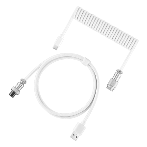 kebidumei | Bàn Phím Cơ Cáp Cuộn USB Loại C 3 Mét Aviator Máy Tính Để Bàn Hàng Không Dây Kết Nối Đôi Tay Dây