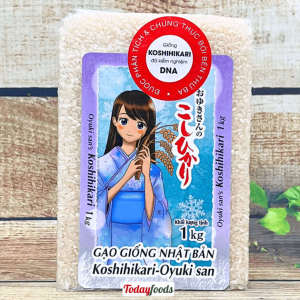 Gạo Nhật Koshihikari OYUKISAN ngọt thanh dẻo thơm 1KG (Làm sushi cơm nắm)