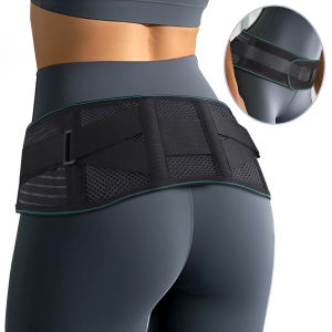 1PCS Lower Back Brace with 4 Support StaysAdjustable Lumbar Belt for Herniated DiscStrainSciaticaScoliosisDaily Pain Relief