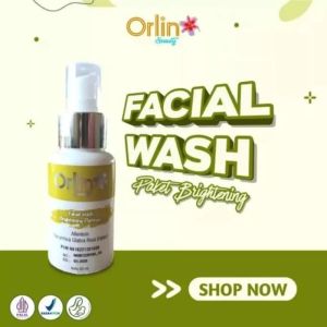 FACIAL WASH BRIGHTENING Sabun Pembersih Wajah Membantu Mencerahkan Mengecilkan Pori