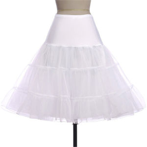 Short Tutu Petticoat Crinoline 50s Swing Vintage Tutu 26" Retro Underskirt Petticoat Fancy Net Rockabilly