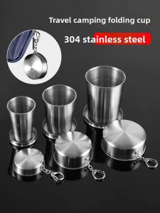 OUHUAGUAN | Portable Stainless Steel Folding Water Bottle Heat Resistant