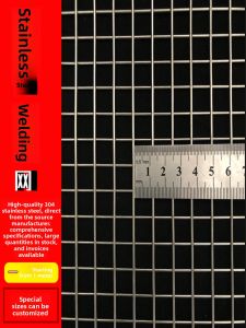 1.2m Wide 304 Stainless Steel Welded Wire Mesh Small Hole Anti-Rust Rodent Resistant Farming Electric Welding Net Snake Proof