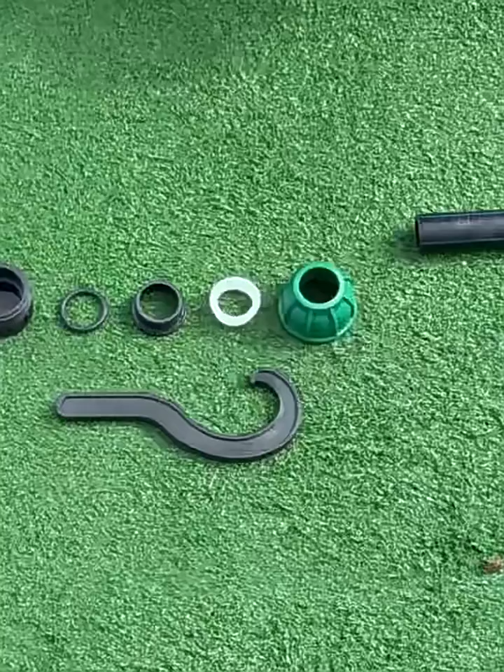 PE quick-connect caps without heat fusion high pressure resistance and easy installation