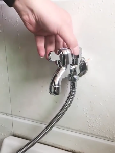 ก๊อกน้ำอเนกประสงค์ ชุบโครเมี่ยม มันวาว เงางาม ก๊อกต่อเครื่องซักผ้า สินค้าพร้อมส่ง