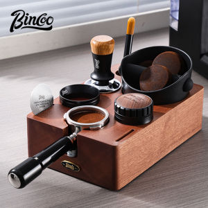 BINCOO Coffee Base Storage Bucket + Powder Dispenser Set 51/58mm Barista Essentials Premium Coffee Tools & Careful Storage(Home Cafe Organization)