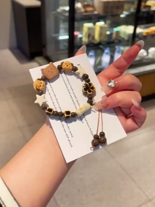 Cute Cartoon Style Puppy Cat Ceramic Bracelet Niche Personality Couple Bracelet Best Friend Gift