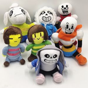 NEW Undertale Plush Toys 20-30cm Undertale Sans Plush Doll Papyrus Ootopus Music Alphys Frisk Plush Stuffed Toys for Kids Gifts