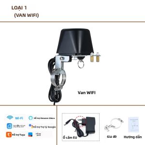 Van Gas Thông Minh Tuya WIFI 1/2 3/4 1 Điều Khiển Tưới Tiêu Hẹn Giờ Tắt Nước/ngăn Chặn Nước/ngăn Chặn Khí Gas Với Cảm Biến Nước/khí Gas Tương Thích Với Alexa Và Google Home