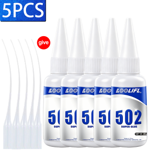 New 502 Super Glue Fast Drying High Strength Universal Transparent For Hardware Shoe Plastic Metal Glass Daily Repair Tools 20G