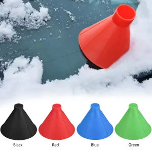 Car Window Windshield Magic Ice Scraper Oil Funnel Snow Remover Shovels Deicer Cone Tool Scraping Winter Accessories Ice Scrape