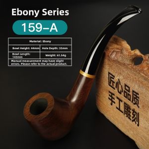 Traditional Tri-Function Wooden Tobacco Pipe for Men