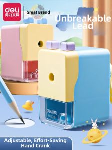 deli | Multifunctional Childrens Pencil Shaper Auto-feeding Simplified Cartoon Design