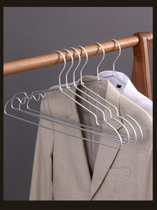 Aluminum Alloy Clothes Hanger Pants Clip Home Use Metal Simple Clothes Hanger Balcony Drying Clothes Space Aluminum Clothes Rack