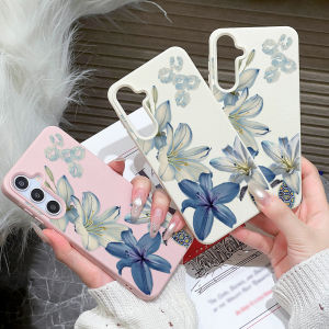 Lily Hibiscus Flower Lychee Texture Phone Case for Samsung A57 5G A56 A55 A54 A37 A36 A35 A26 A17 A16 A07 A06 Cover New
