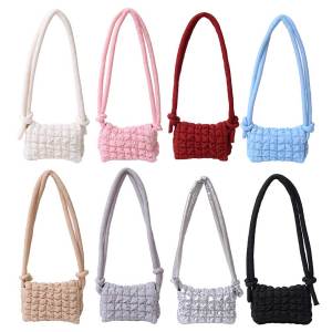 Phụ Nữ Nóc Túi Đeo Vai Phong Cách Túi đeo chéo Trọng Lượng Nhẹ Puffy Túi hobo dung tích lớn màu trơn Padding Tote Ví