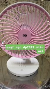 Quạt sạc tích điện DP-7625 cao 25cm cao cấp pin 1500mah