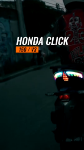 Honda Click 125/150 v3 Tail Light RGB 22 Modes LED Motorcycle Color Headlight Spotlights Plug/Play