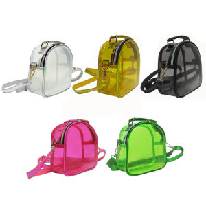 Womens Transparent PVC Crossbody Bag Small Jelly Clear Shoulder Phone Bag with Durable Strap and Compact Design
